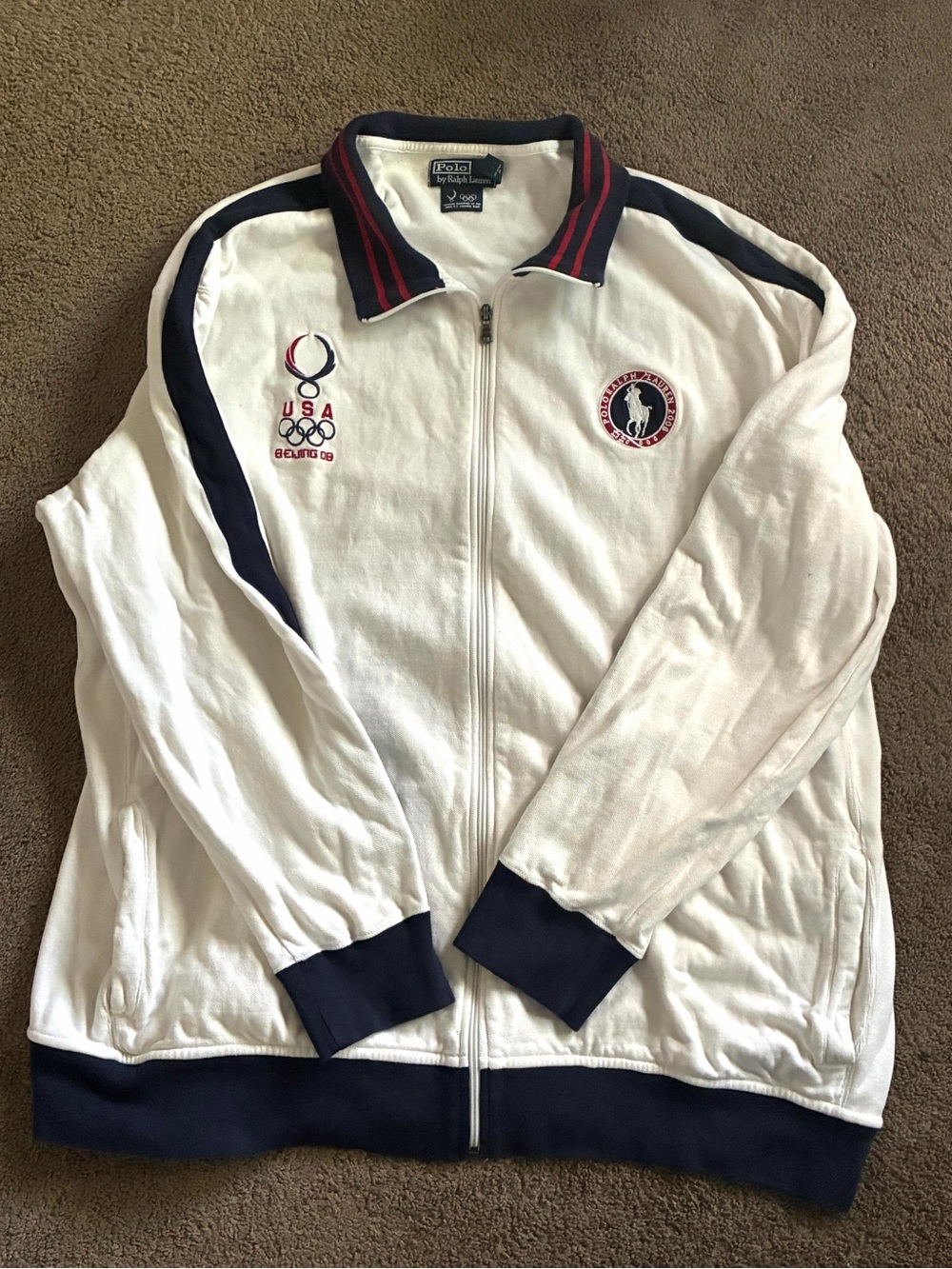 Polo Ralph Lauren USA 2008 Beijing Olympics Track Jacket Men’s 4XLT Tall